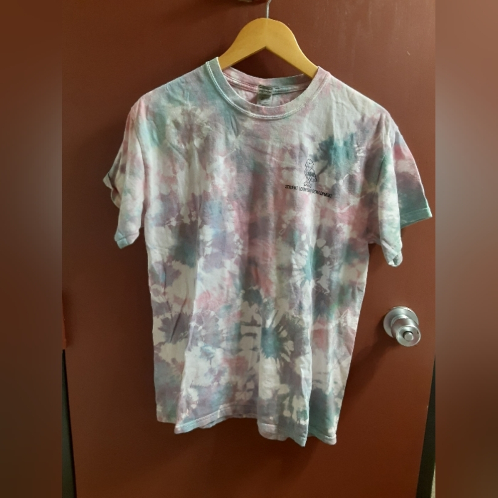 Gildan Multicolor Cotton Tie Dye  T-Shirt Pink Women's Size M  Casual